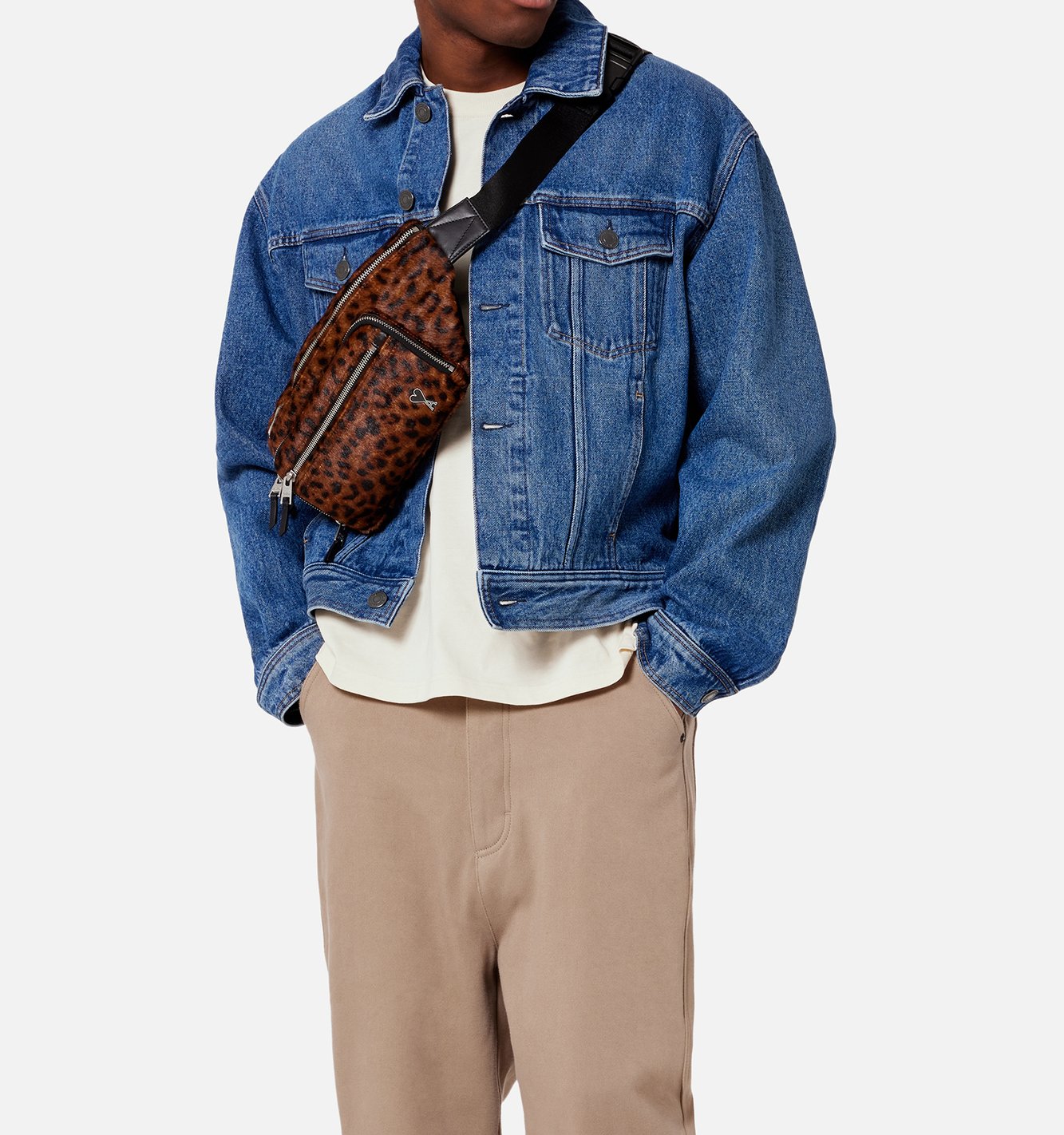 Veste boule en denim Ami seconde main photo 5