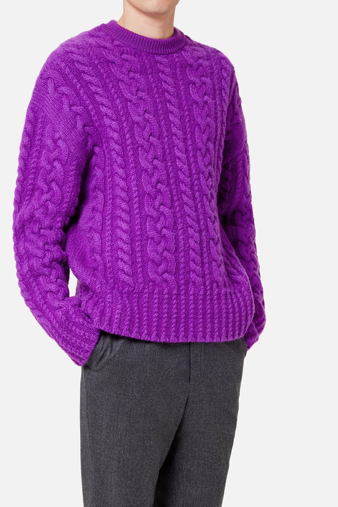 Pull col rond a torsades Ami seconde main photo 3