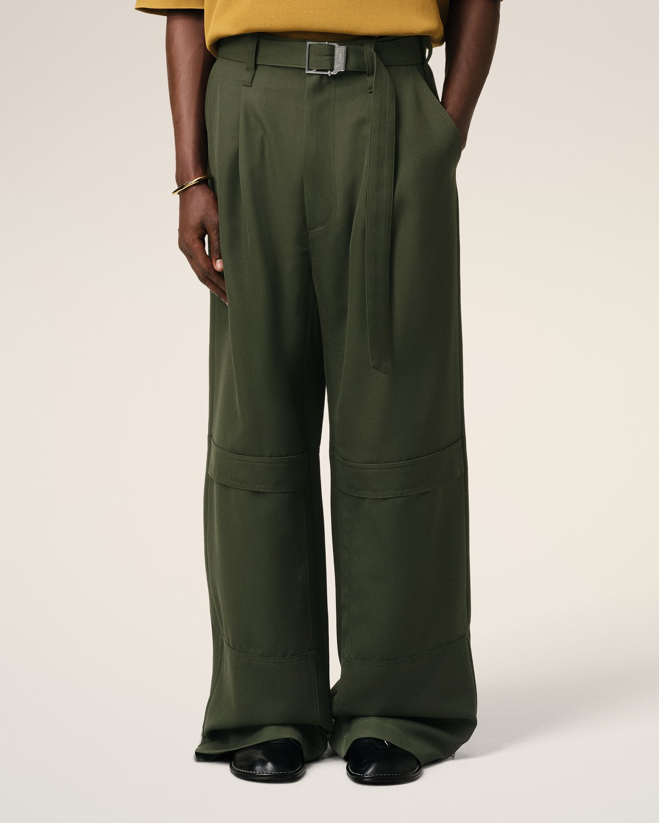 Wool Cargo Trousers Ami second-hand photo 3
