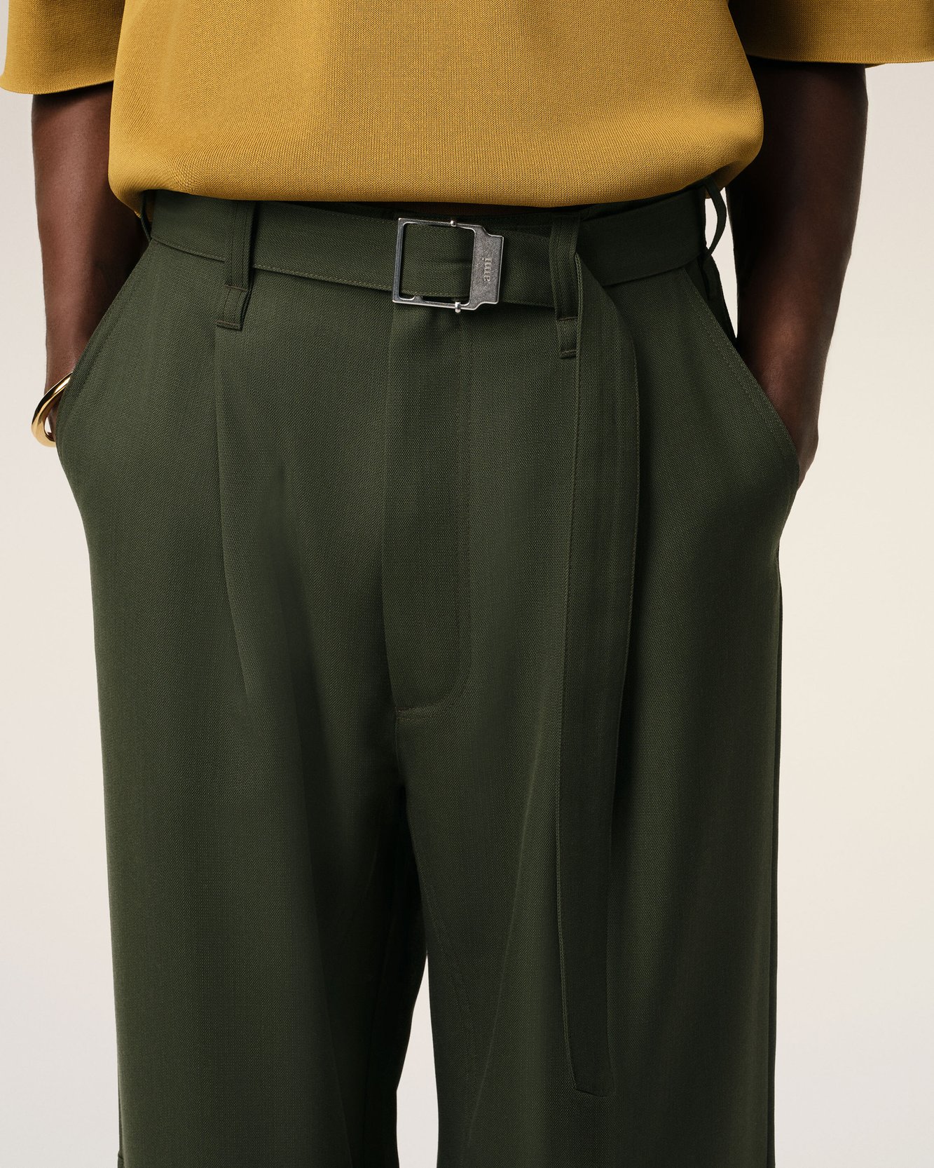 Wool Cargo Trousers Ami second-hand photo 5