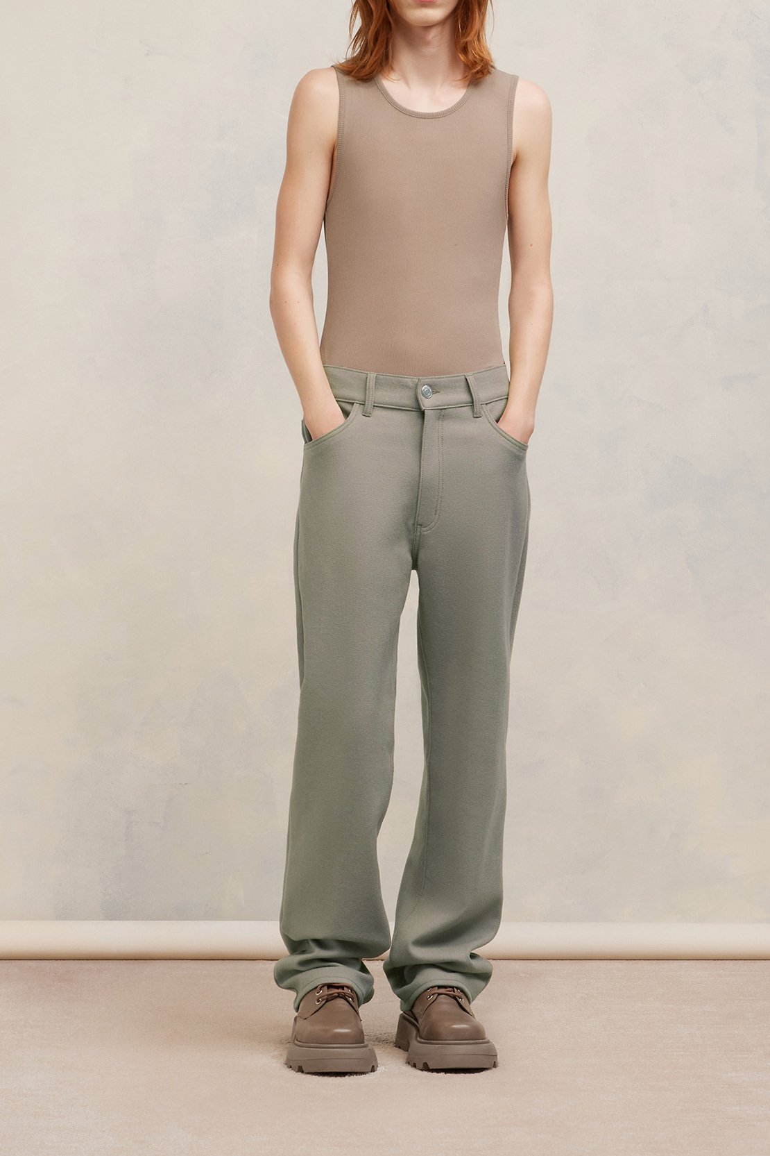 Pantalon straight fit Ami seconde main photo 3
