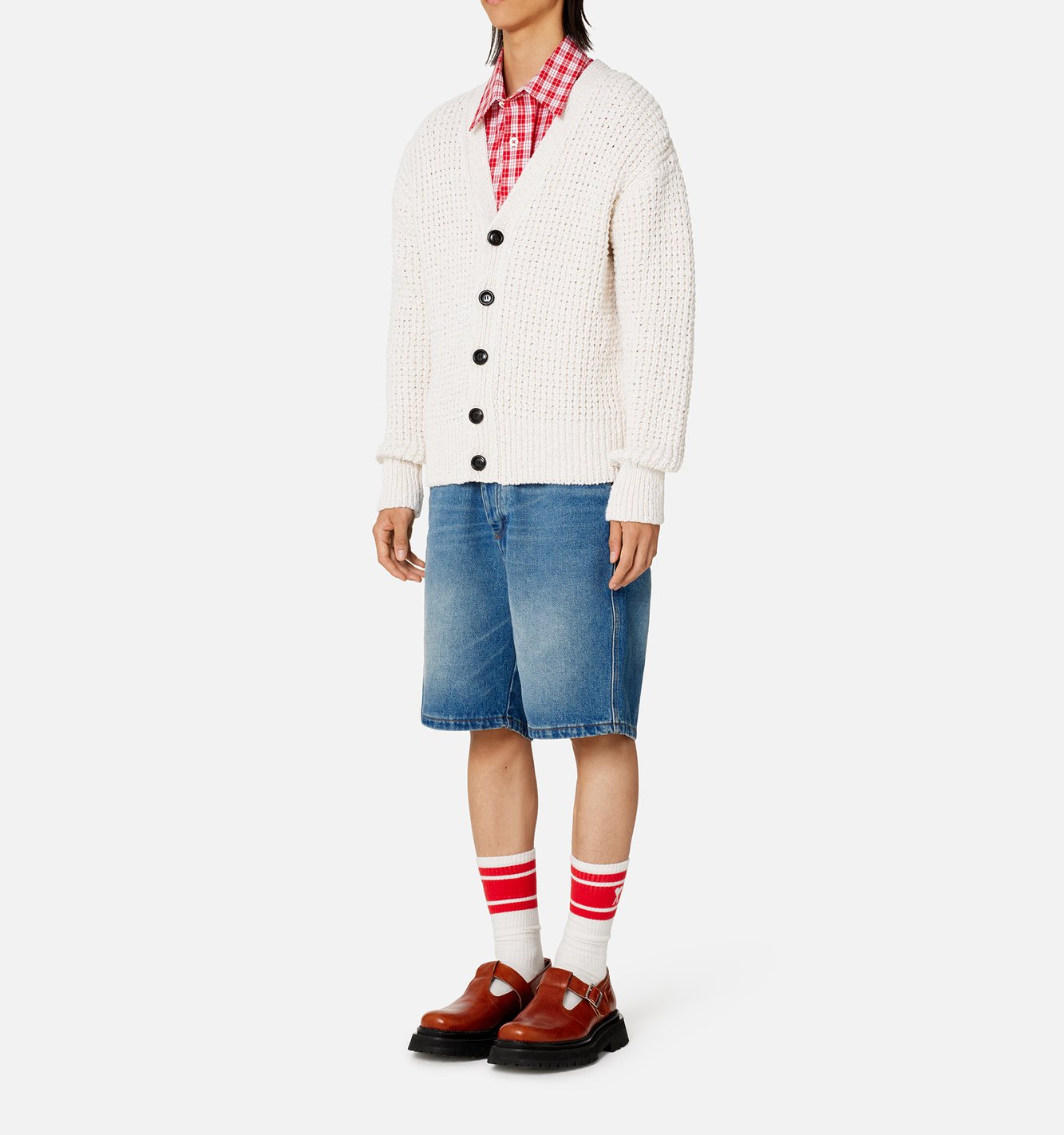 Waffle knit cardigan Ami second-hand photo 5