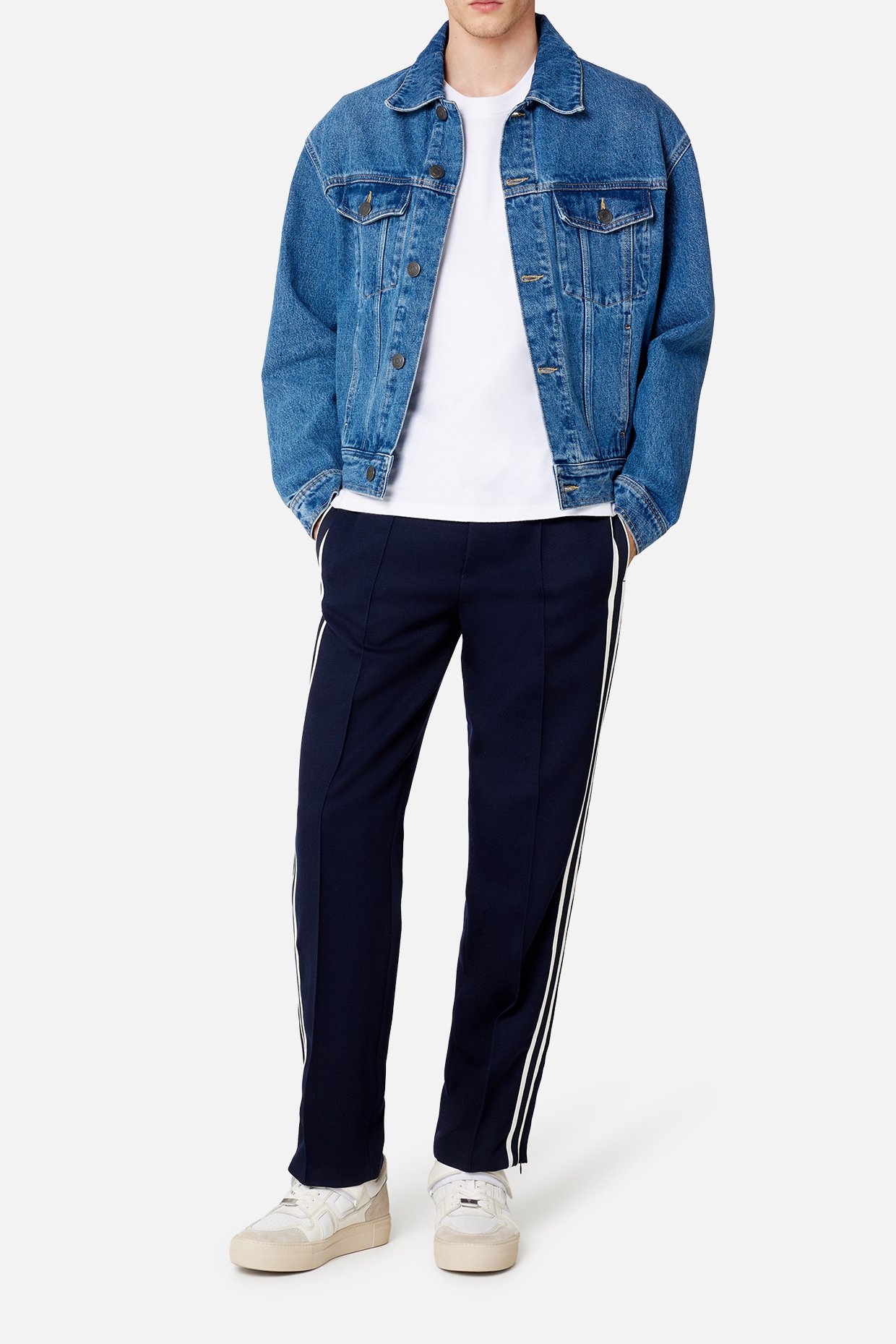 Pantalon taille elastiquée avec bande tricotée Ami seconde main photo 3