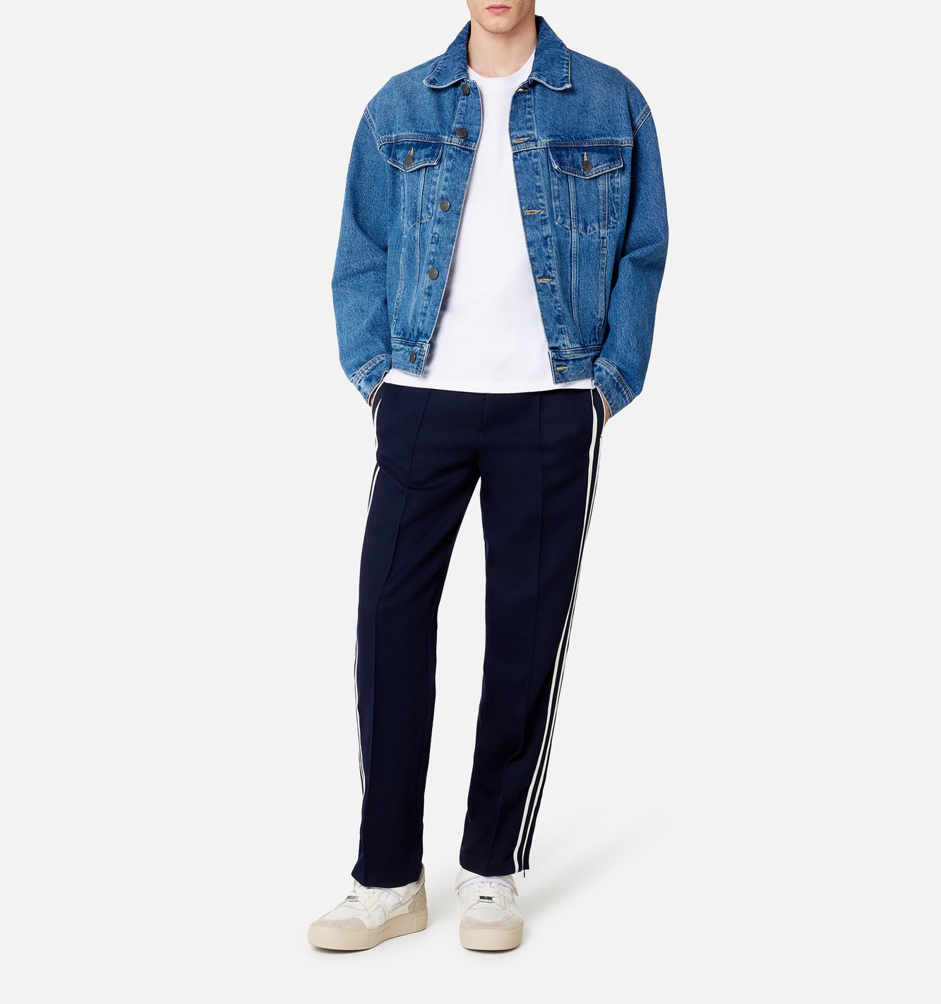 Pantalon taille elastiquée avec bande tricotée Ami seconde main photo 4