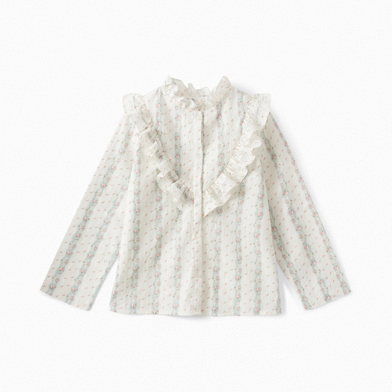Chemise en popeline brodée Bonpoint Vintage seconde main photo 1