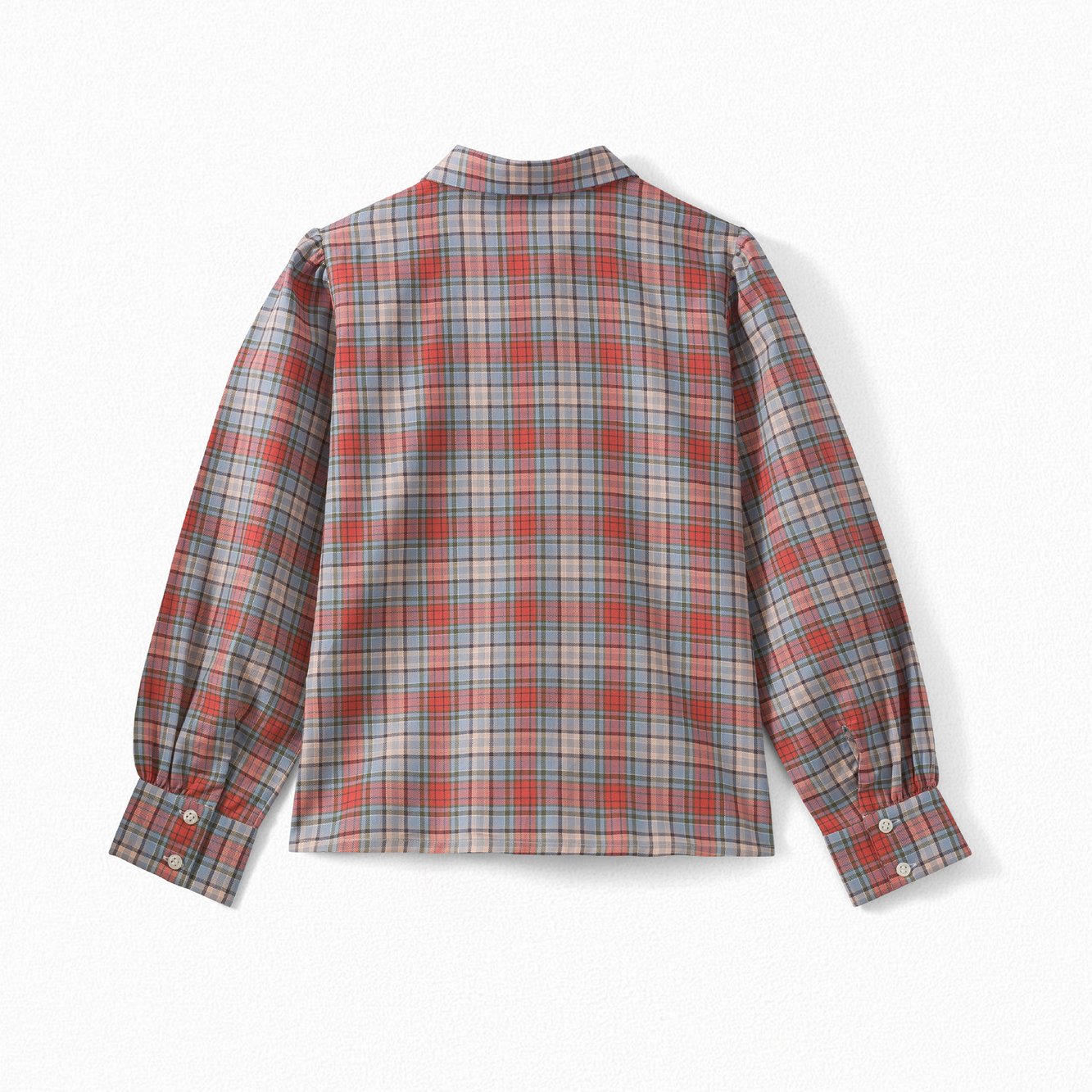 Girls' Checked Blouse Bonpoint Vintage second-hand photo 4