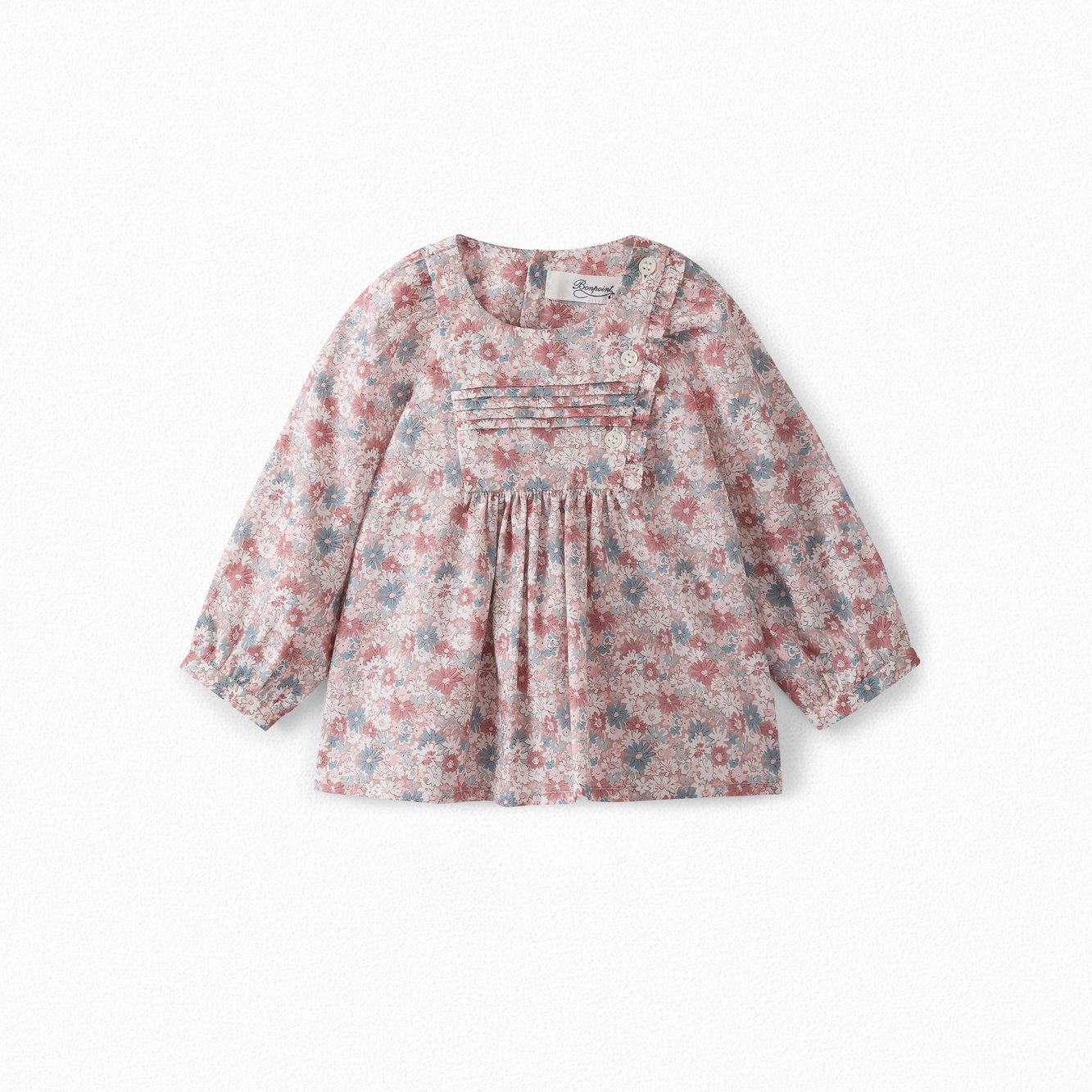 Blouse avec plastron et plis plats Bonpoint Vintage seconde main photo 1