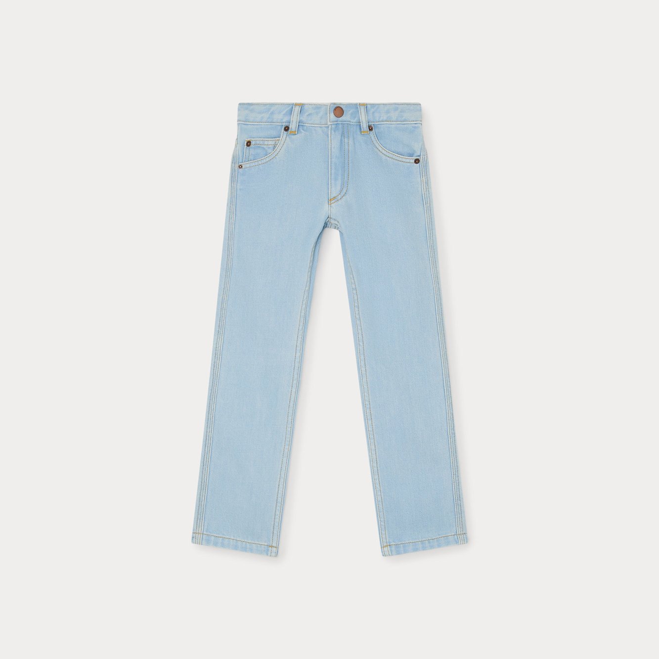 Jean en denim recyclé Bonpoint Vintage seconde main photo 1