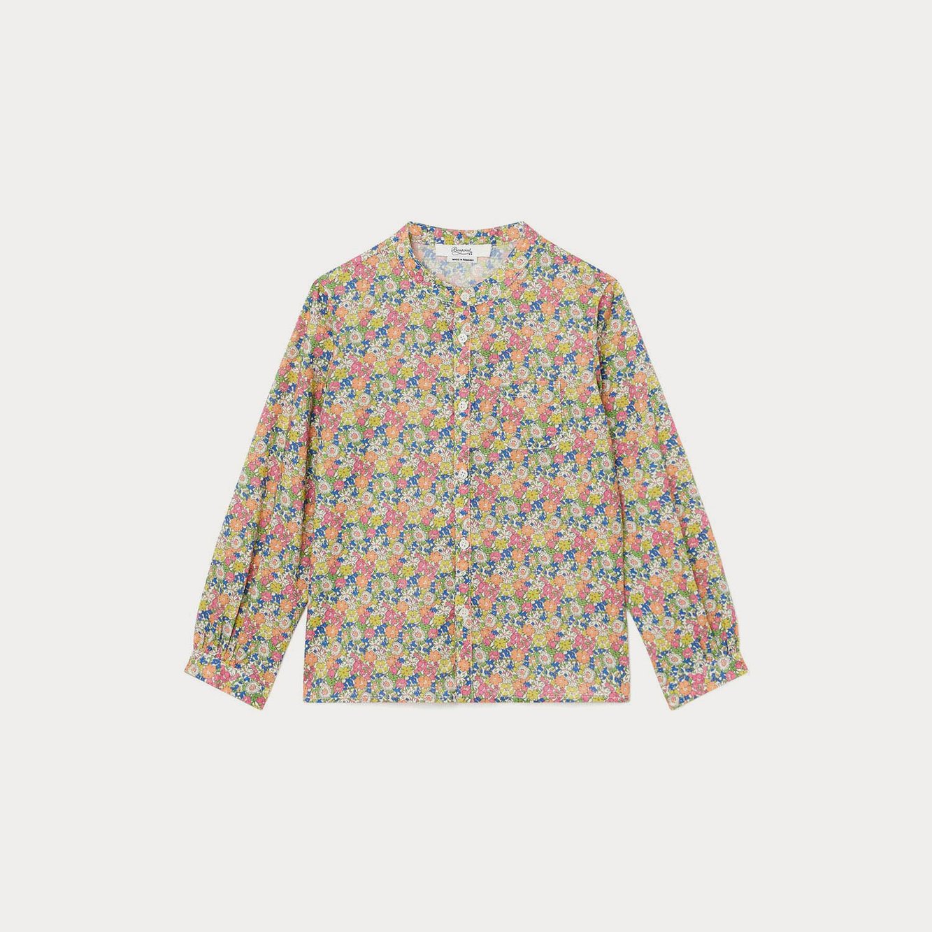 Blouse manches longues en tissu liberty Bonpoint Vintage seconde main photo 1
