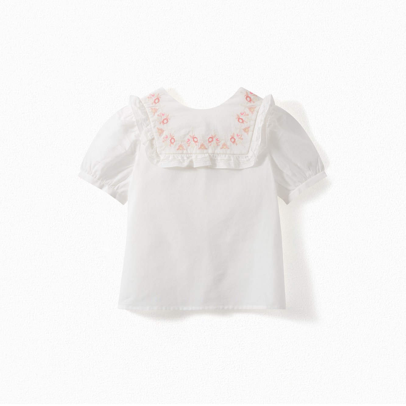 Blouse en voile brodé Bonpoint Vintage seconde main photo 1