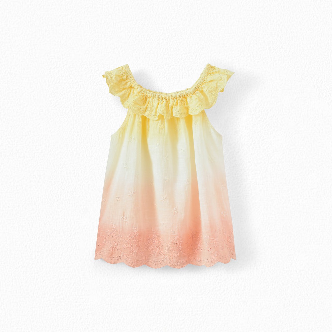 Blouse brodée dip dye Bonpoint Vintage seconde main photo 1