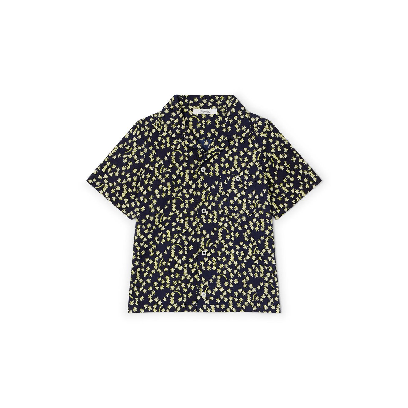 Chemise en coton imprimé Bonpoint Vintage seconde main photo 3