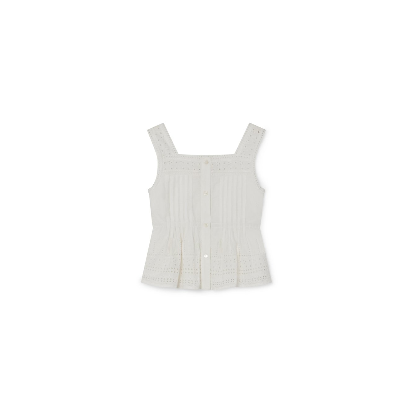 Blouse à broderie anglaise Bonpoint Vintage seconde main photo 1