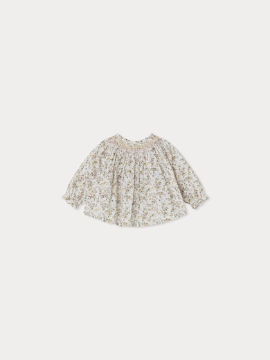 Blouse smockée Griotte Bonpoint Vintage seconde main photo 1