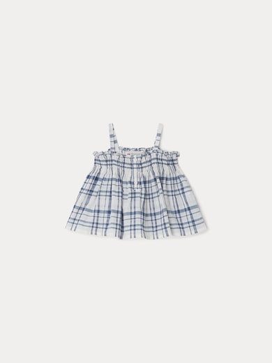 Blouse smockée Abricot Bonpoint Vintage seconde main photo 1