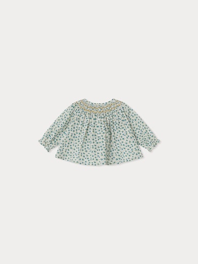 Blouse smockée Griotte Bonpoint Vintage seconde main photo 1