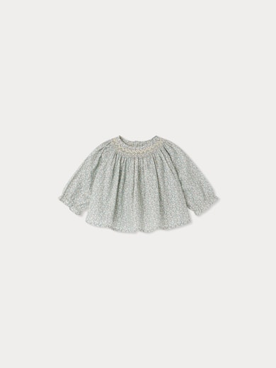 Blouse smockée Griotte Bonpoint Vintage seconde main photo 1