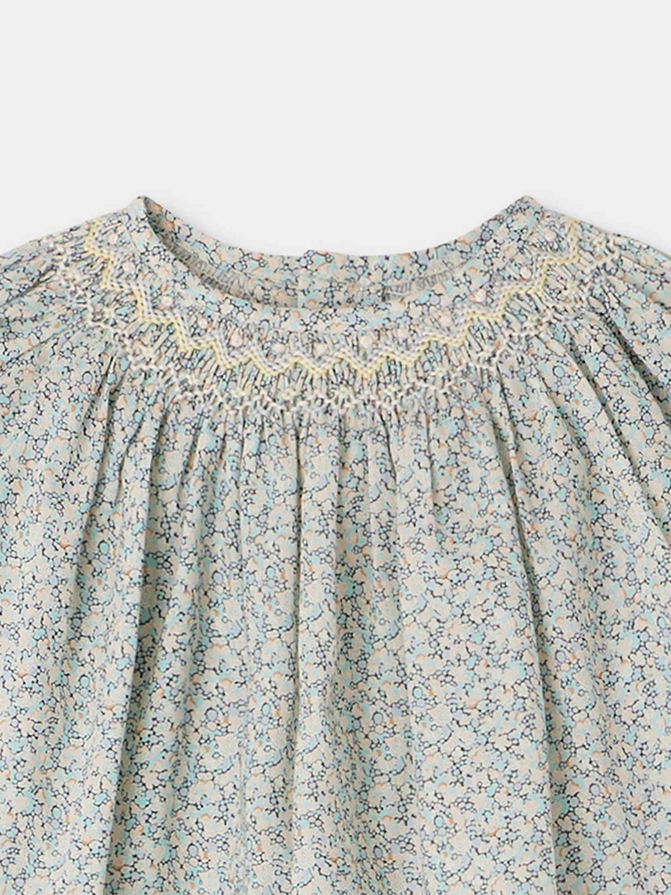 Blouse smockée Griotte Bonpoint Vintage seconde main photo 4