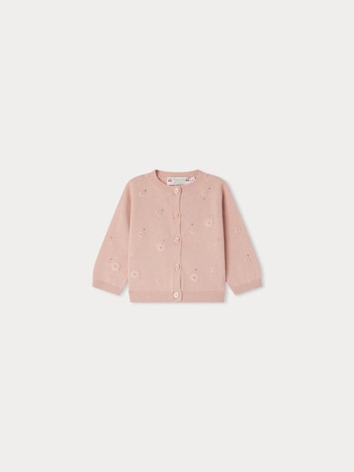 Cardigan Claudie sérigraphié Bonpoint Vintage seconde main photo 1