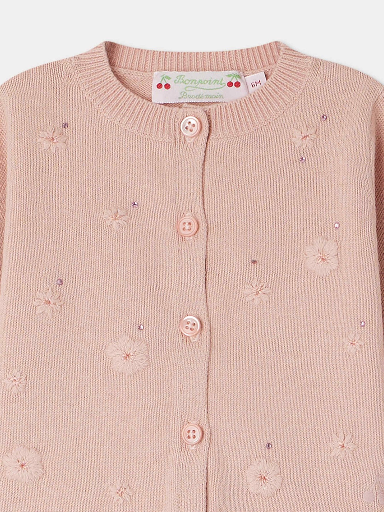 Cardigan Claudie sérigraphié Bonpoint Vintage seconde main photo 4