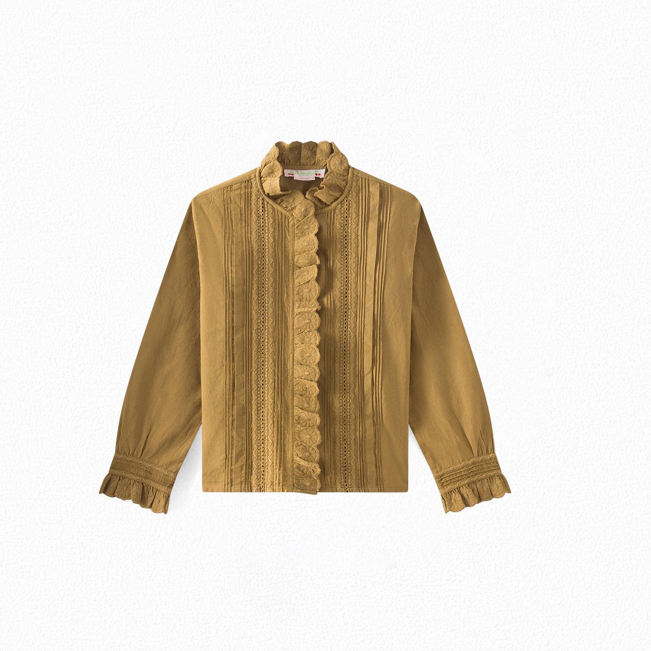 Blouse plissée et brodée Bonpoint Vintage seconde main photo 1