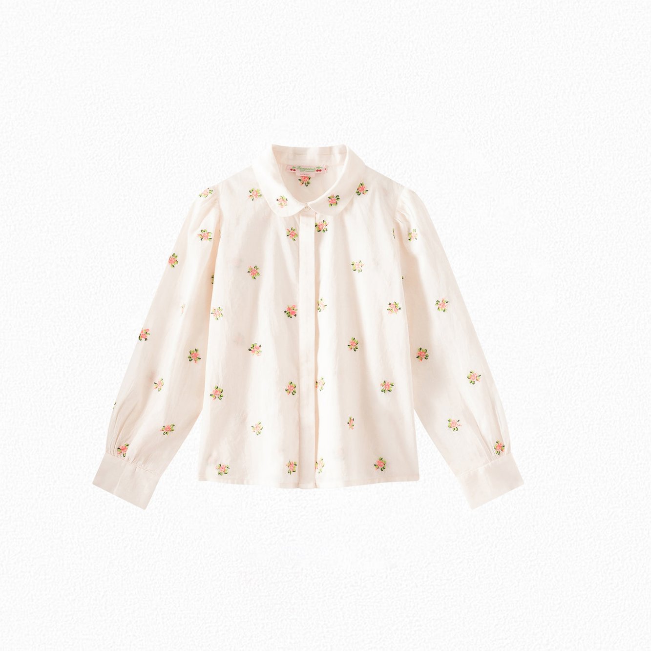 Blouse brodée en voile de coton Bonpoint Vintage seconde main photo 1
