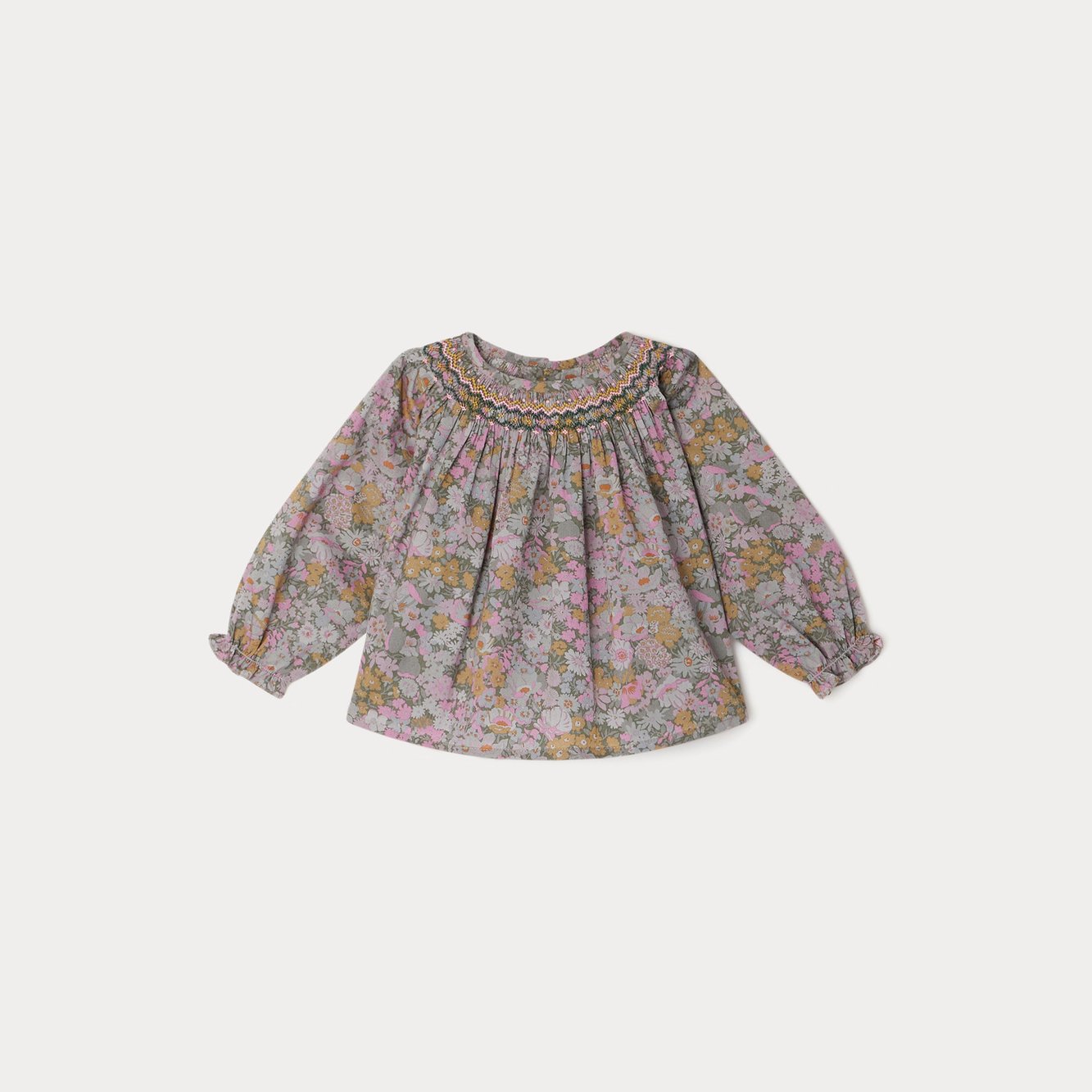 Blouse smockée Griotte Bonpoint Vintage seconde main photo 1