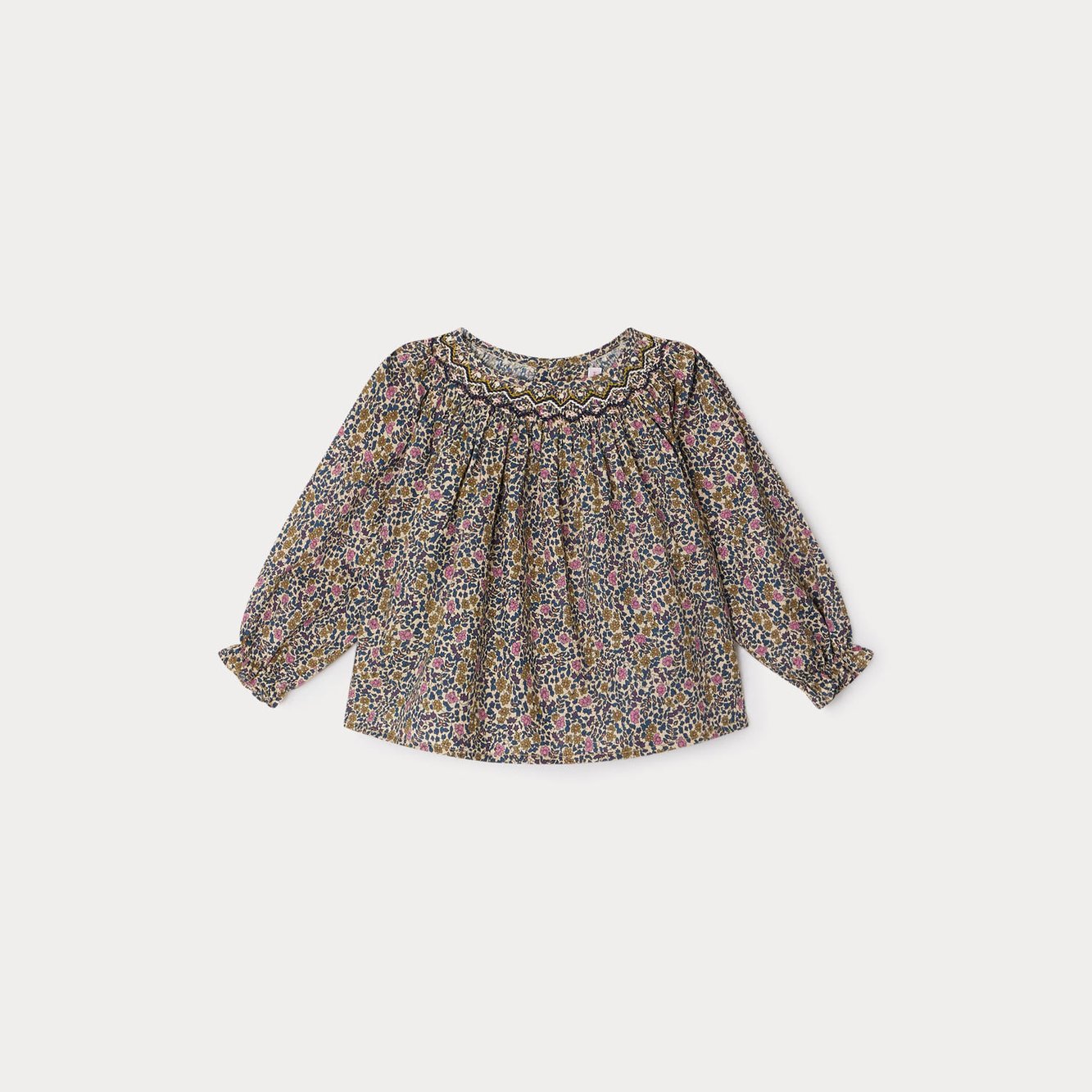 Blouse smockée Griotte Bonpoint Vintage seconde main photo 1