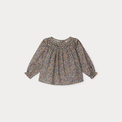 Blouse smockée Griotte Bonpoint Vintage seconde main photo 1