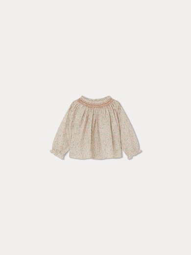Blouse smockée Griotte Bonpoint Vintage seconde main photo 1