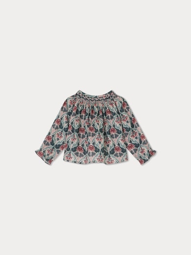 Blouse smockée Griotte Bonpoint Vintage seconde main photo 1