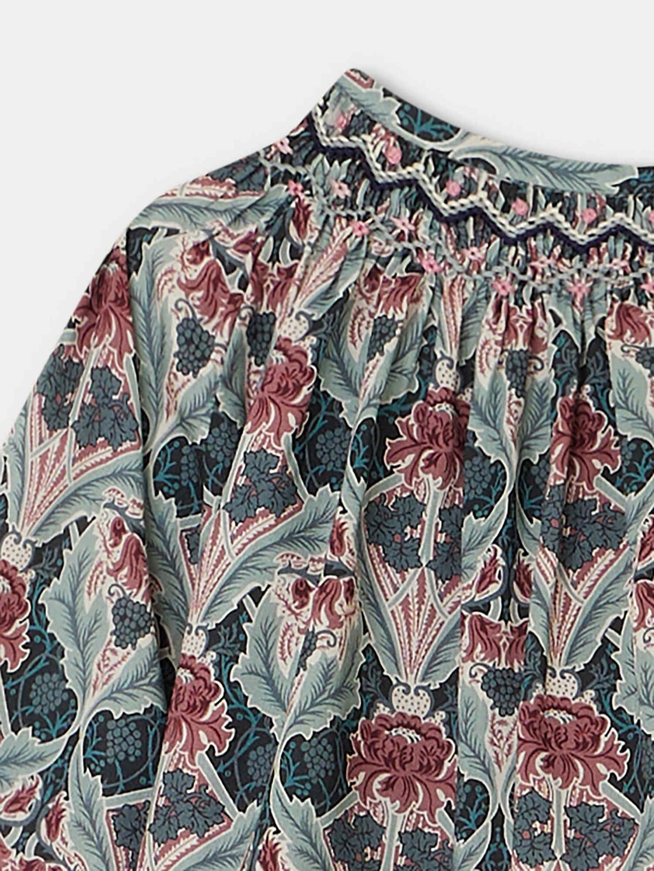 Blouse smockée Griotte Bonpoint Vintage seconde main photo 4