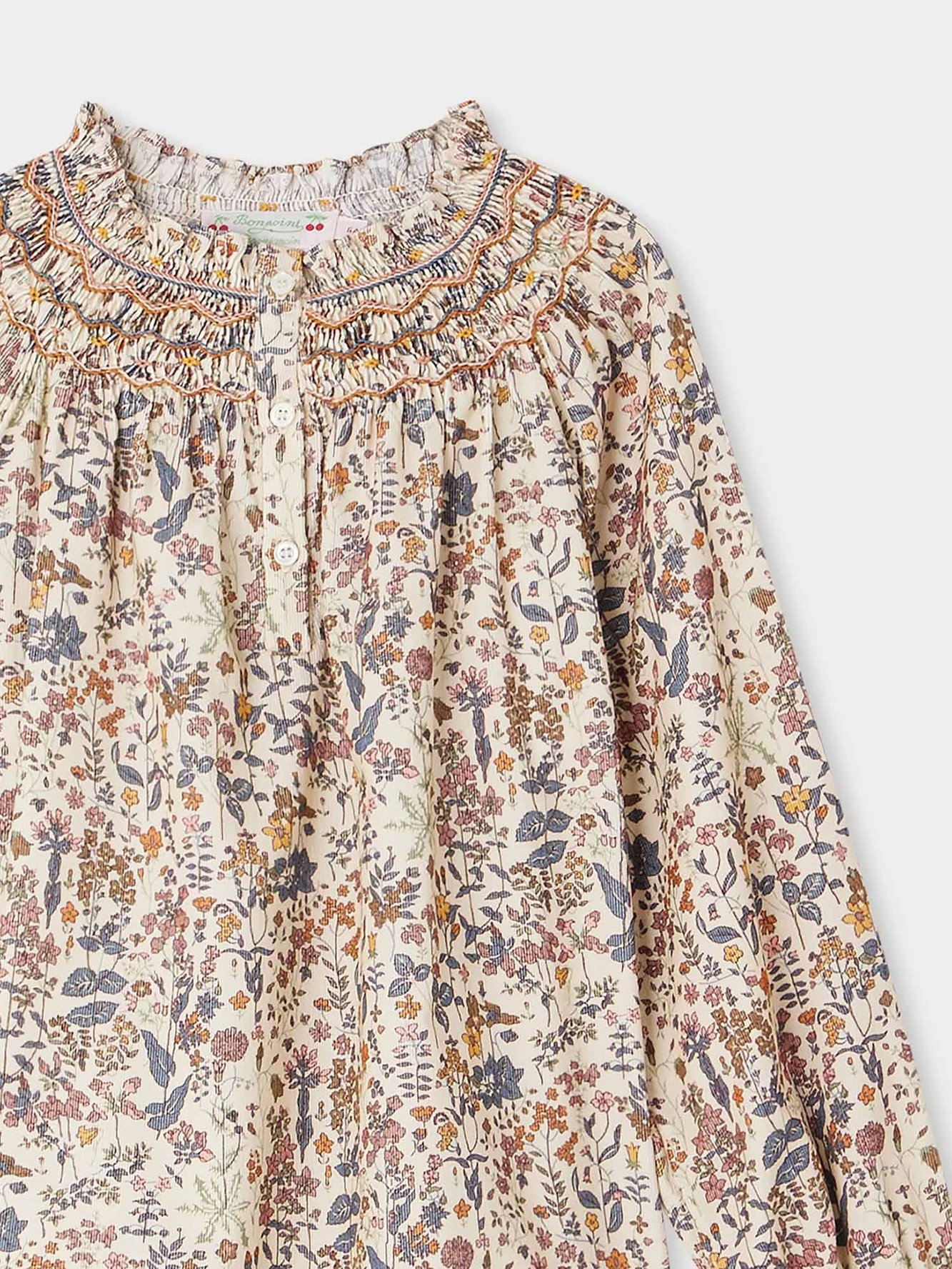 Blouse smockée Petale Bonpoint Vintage seconde main photo 5