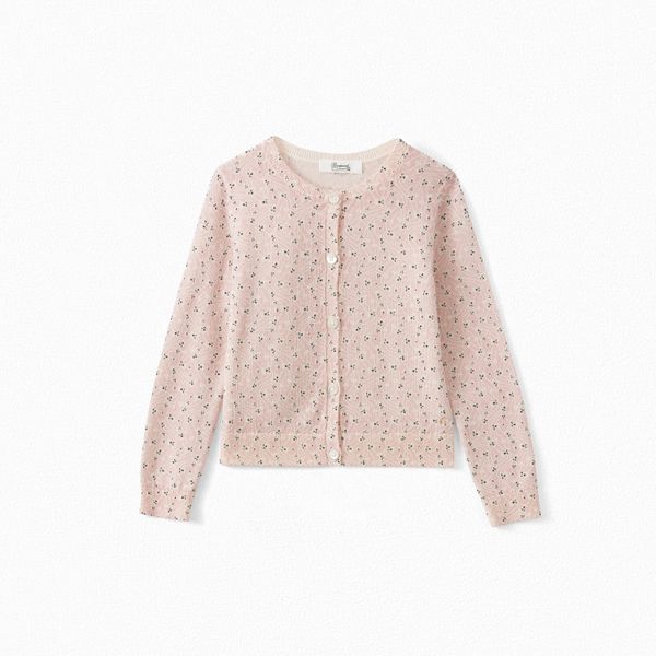 Cardigan  mérinos imprimé Bonpoint Vintage seconde main photo 1