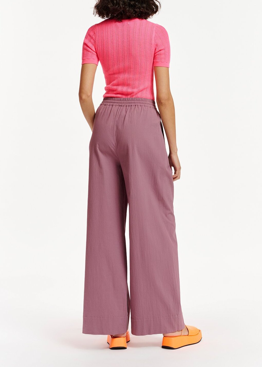 Top en pointelle rose RE—SSENTIEL seconde main photo 5