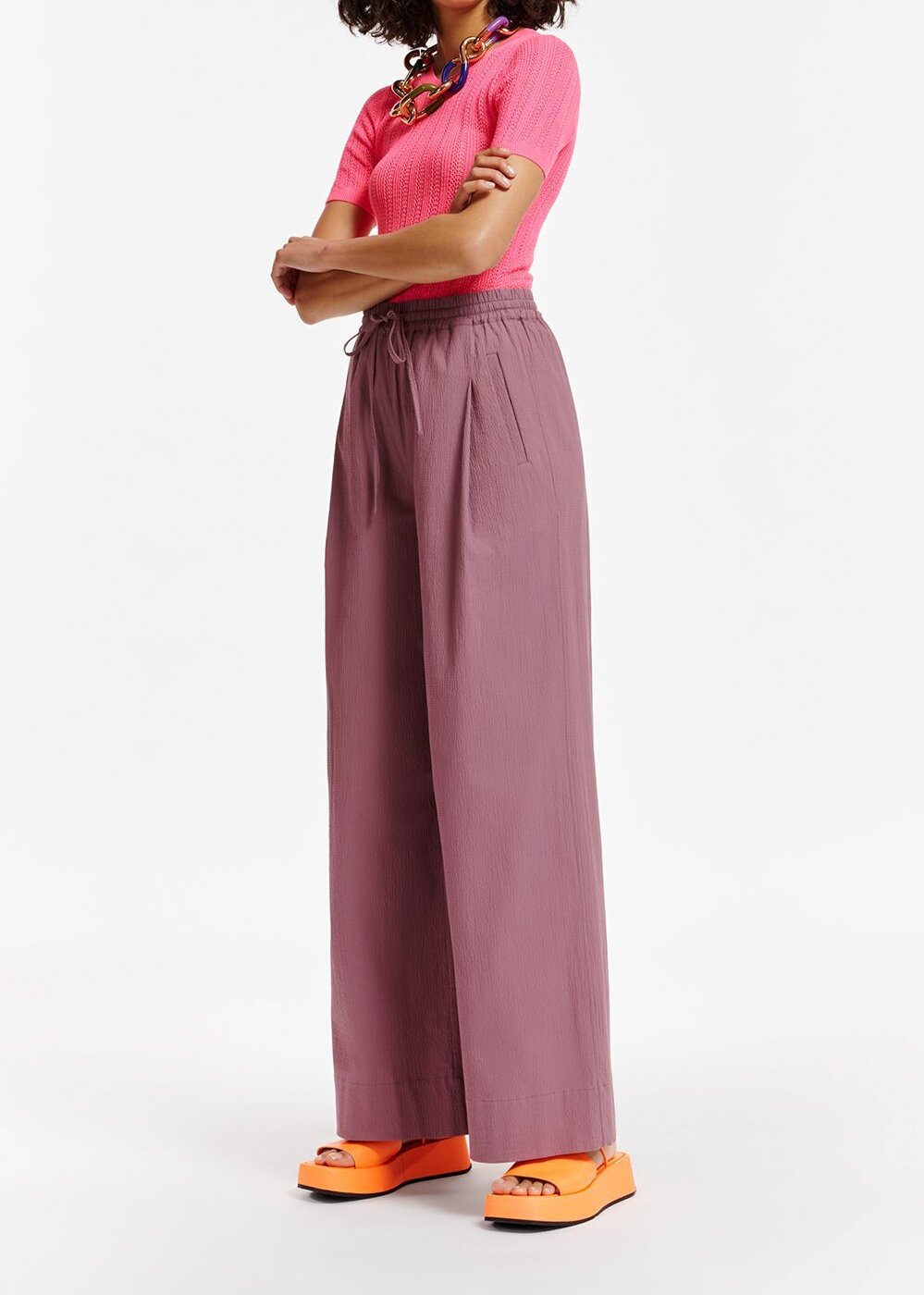 Top en pointelle rose RE—SSENTIEL seconde main photo 6
