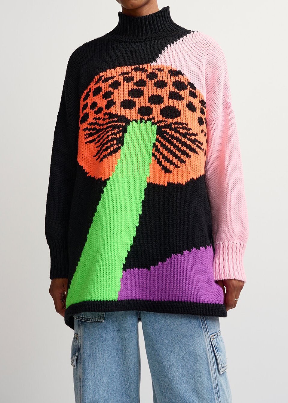 Sweaterjurk in kleurrijk intarsia RE—SSENTIEL tweedehands photo 5