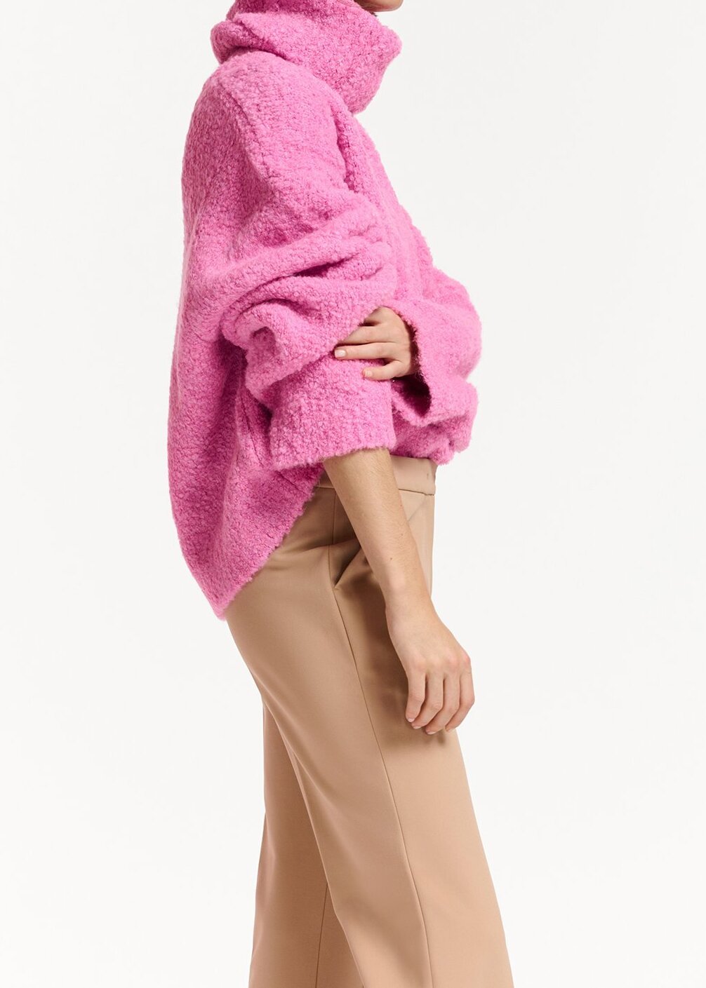 Pull rose à  col amovible RE—SSENTIEL seconde main photo 3