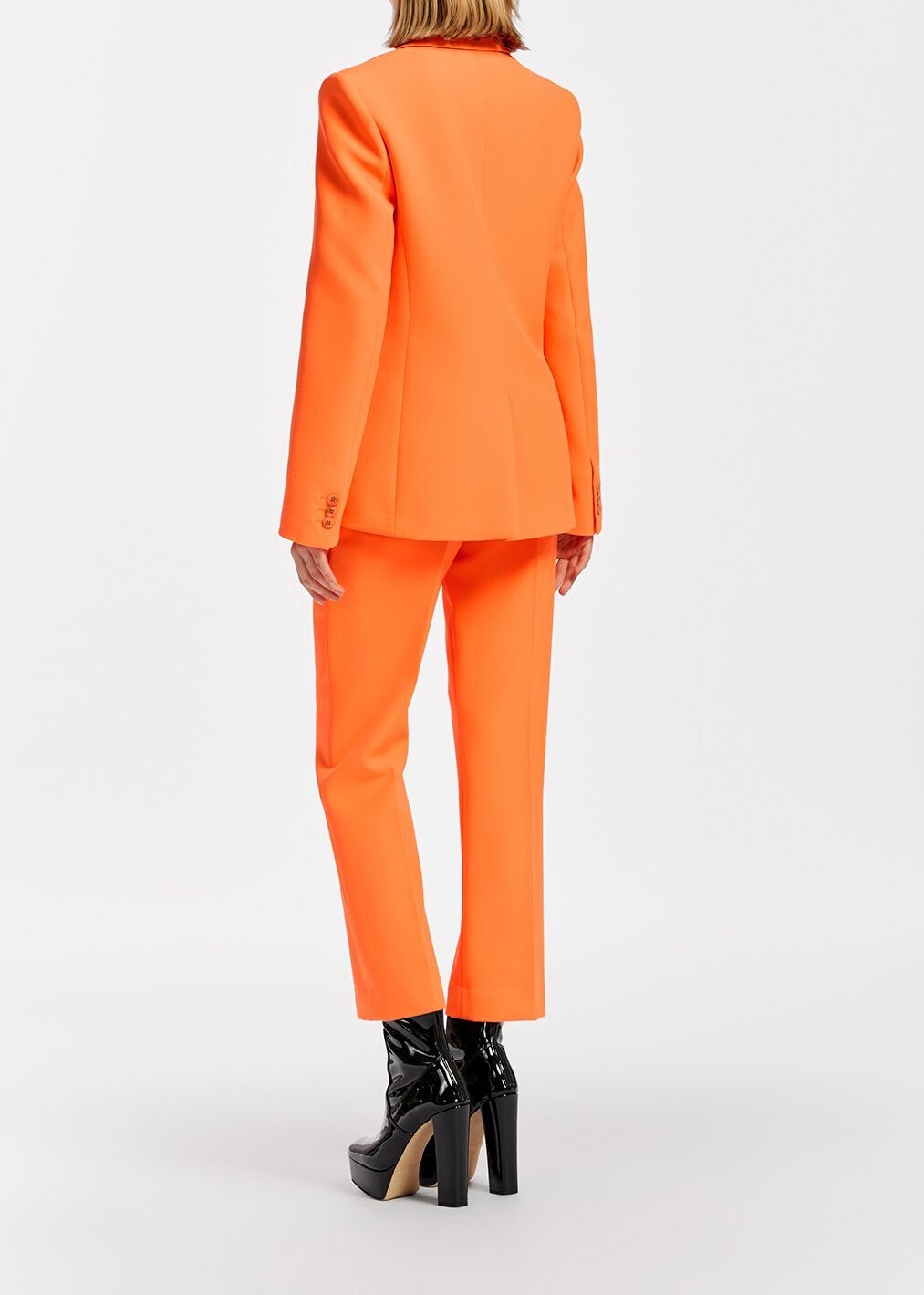 Orange slim-fit blazer RE—SSENTIEL second-hand photo 5