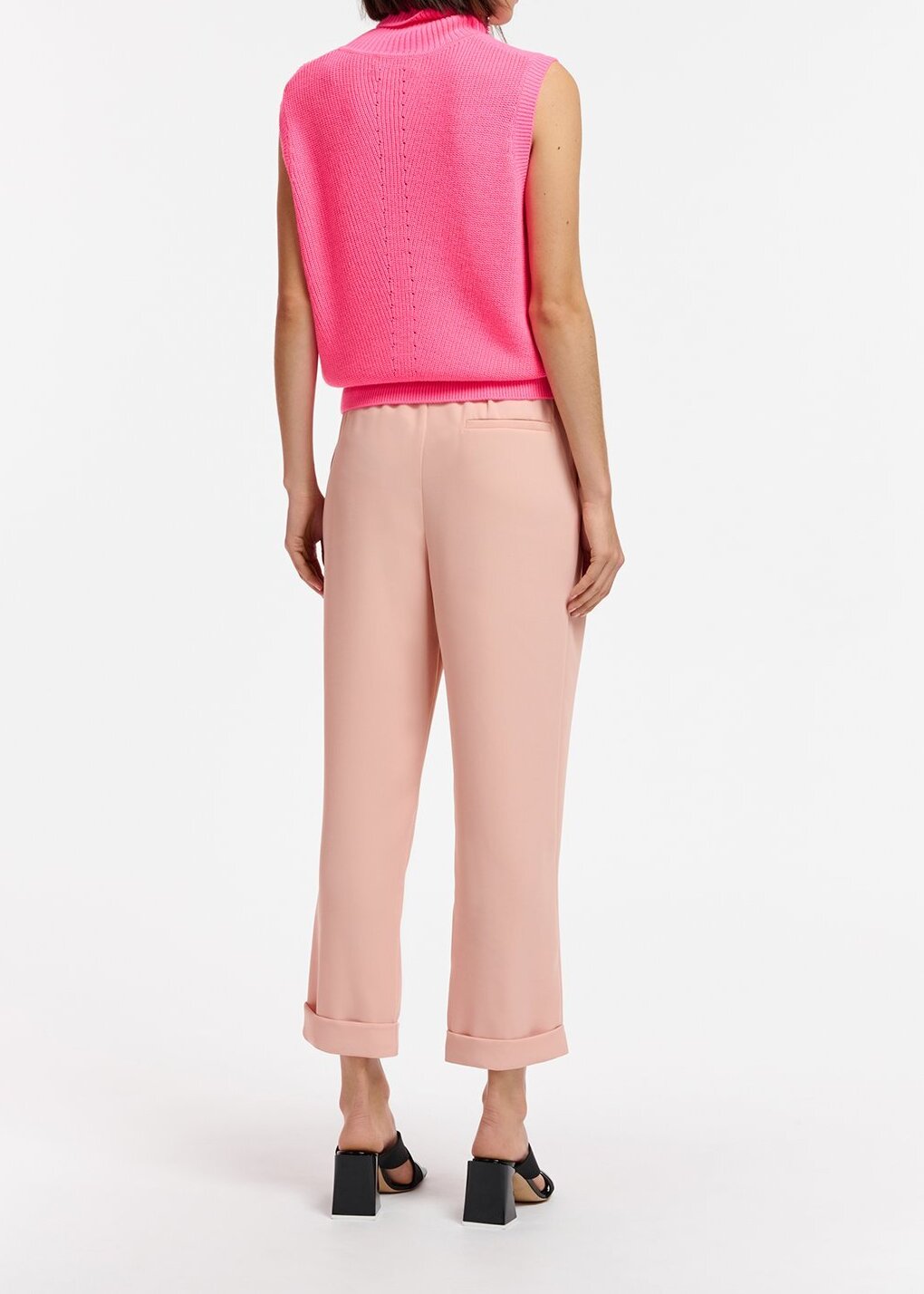 Pantalon fuselé rose vintage RE—SSENTIEL seconde main photo 6