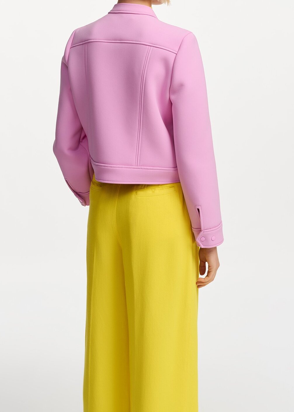 Pink cropped jacket RE—SSENTIEL second-hand photo 4