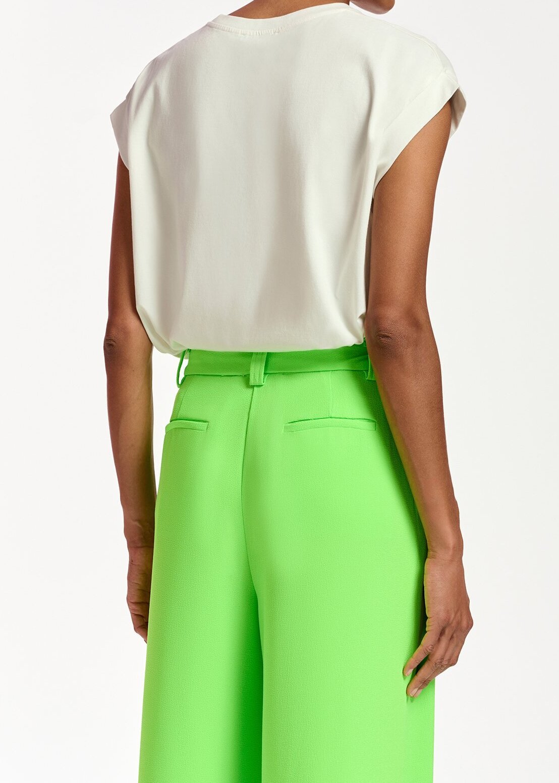 Neon green wide-leg pants RE—SSENTIEL second-hand photo 6