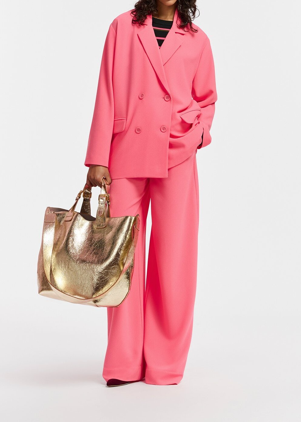 Roze broek met brede pijpen RE—SSENTIEL tweedehands photo 3