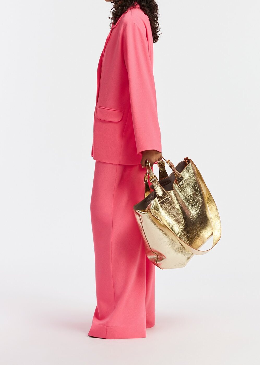 Roze broek met brede pijpen RE—SSENTIEL tweedehands photo 4