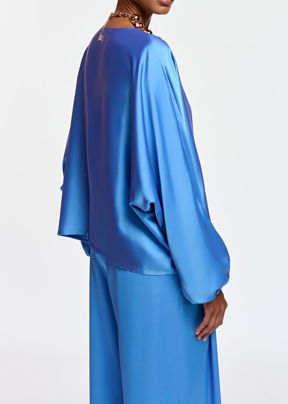 Blue wide-leg pants RE—SSENTIEL second-hand photo 5