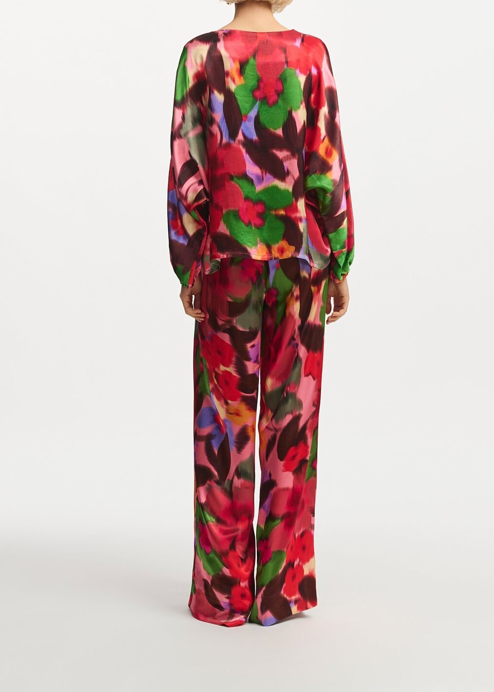 Pantalon large à  imprimé fleuri multicolore RE—SSENTIEL seconde main photo 5
