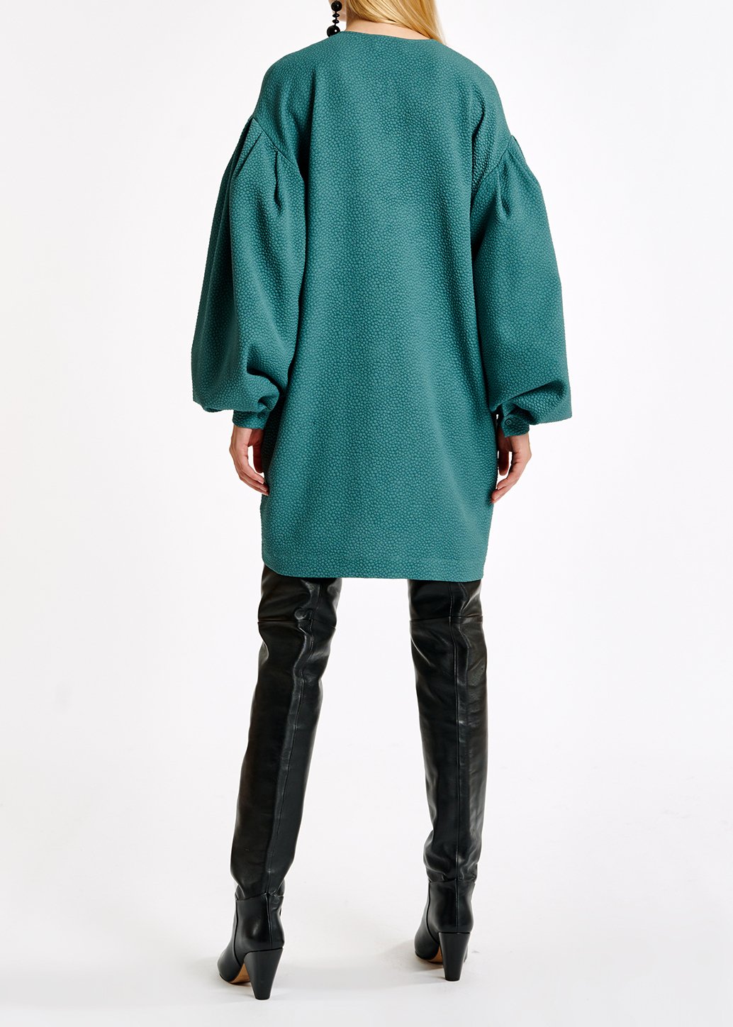Saliegroene mini-jurk RE—SSENTIEL tweedehands photo 3