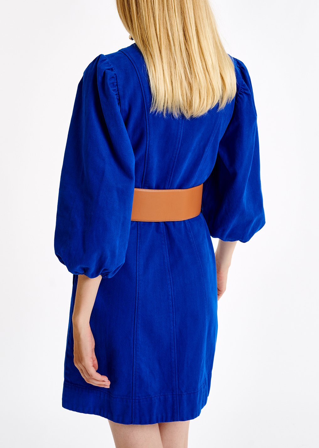 Blue denim mini dress RE—SSENTIEL second-hand photo 5