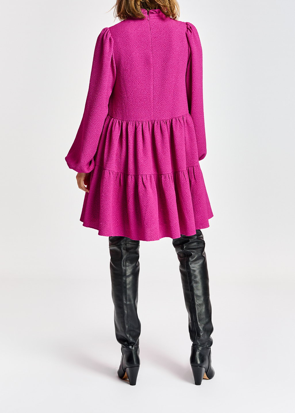 Paarse mini-jurk RE—SSENTIEL tweedehands photo 6