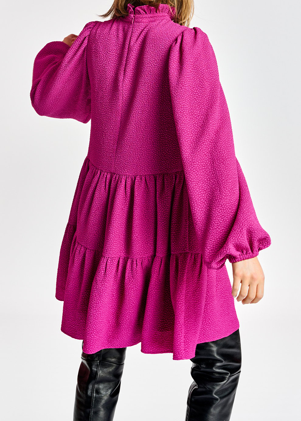 Paarse mini-jurk RE—SSENTIEL tweedehands photo 7